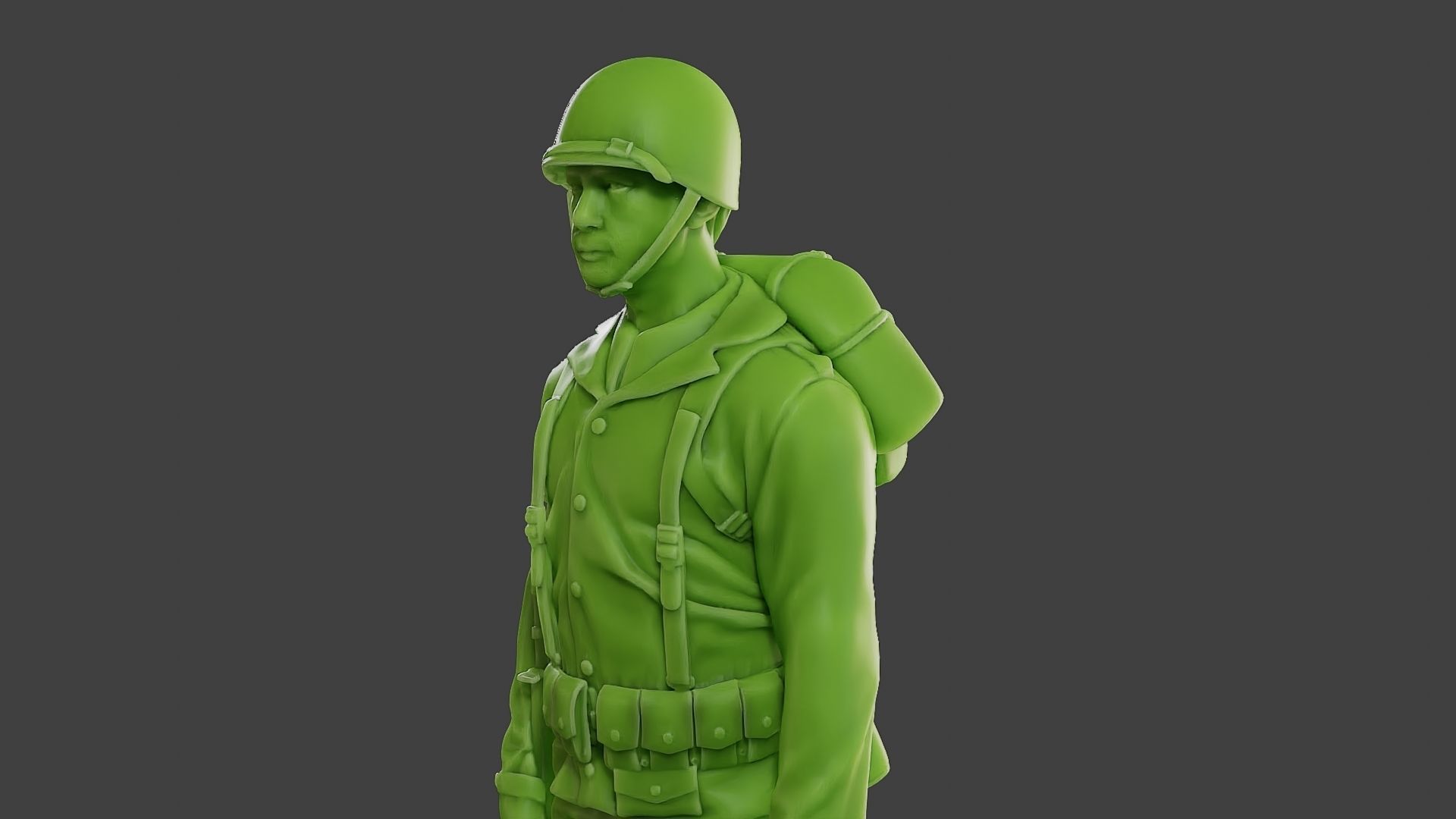 American soldier ww2 Stand A1 Free 3D print model_18