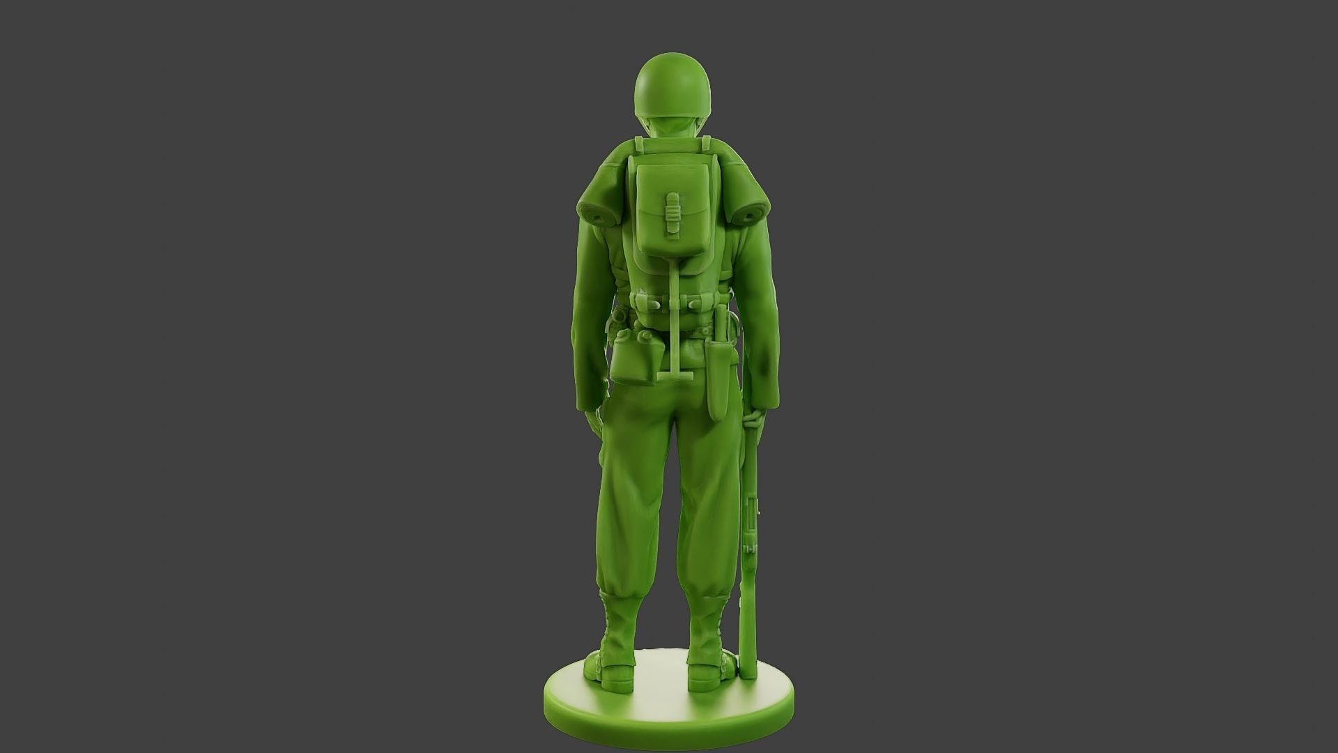 American soldier ww2 Stand A1 Free 3D print model_6