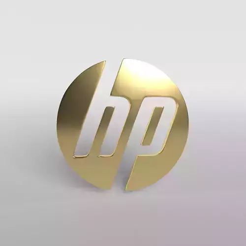 HP Logo Version1 002 Free low-poly 3D model