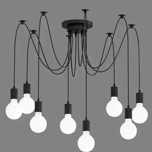 Spider Web Pendant 8 Black