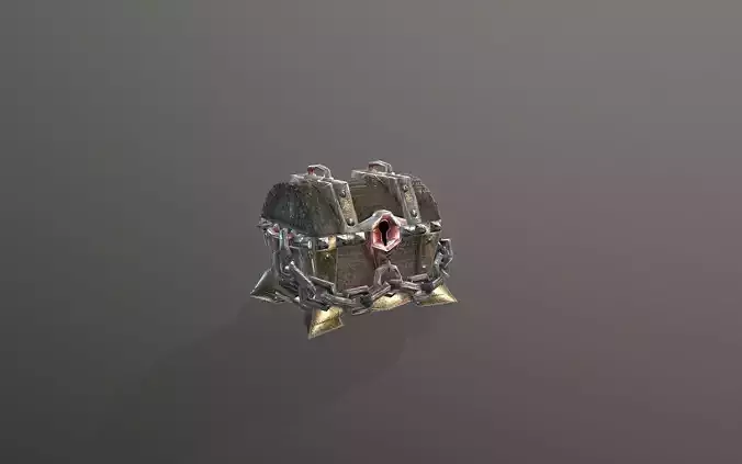 Chest wood stylized PBR