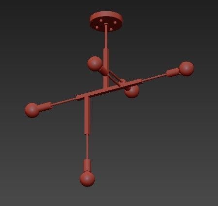 LAMBERT FILS STUDIO CLIFF SUSPENSION LAMP black 3D model_1