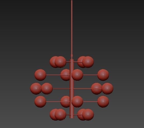Italian Globe Cedar Moss Light 20 3D model_1