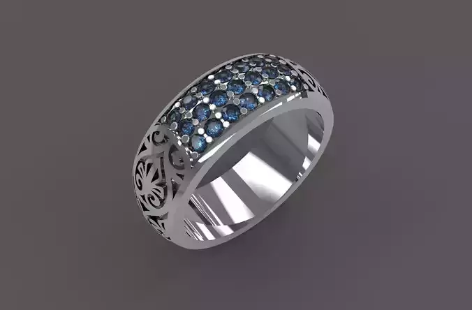 Ring With Diamonds for Men