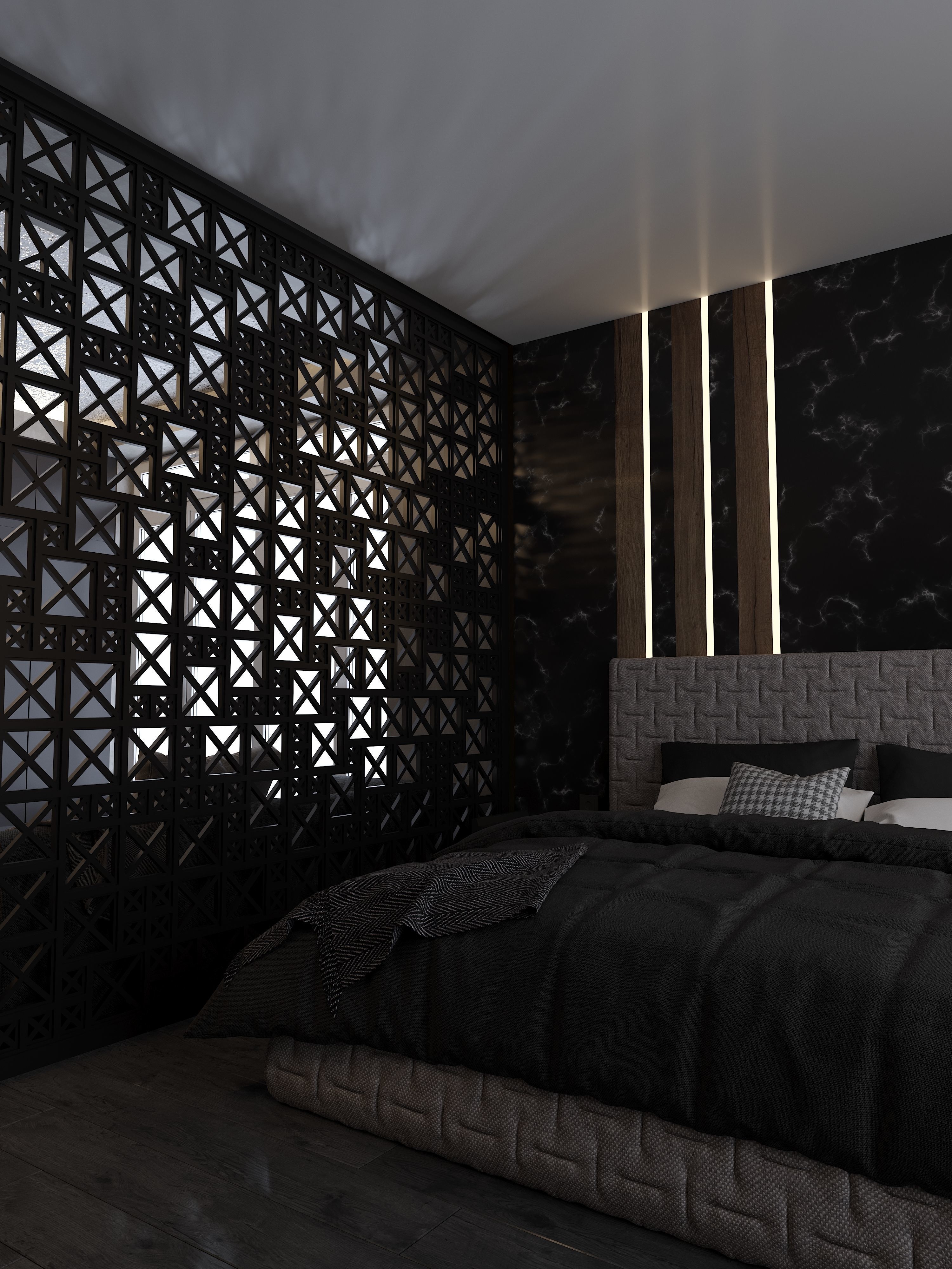 Modern Apartment for single people 3D model_3