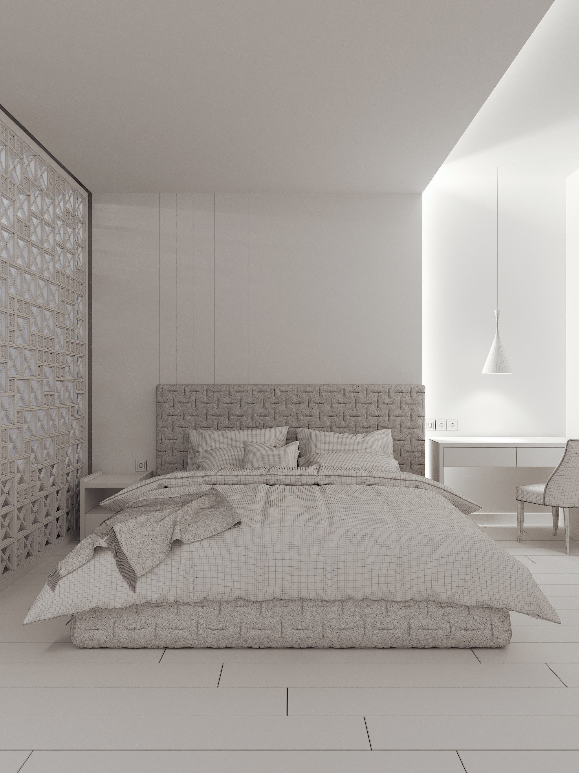 Modern Apartment for single people 3D model_18