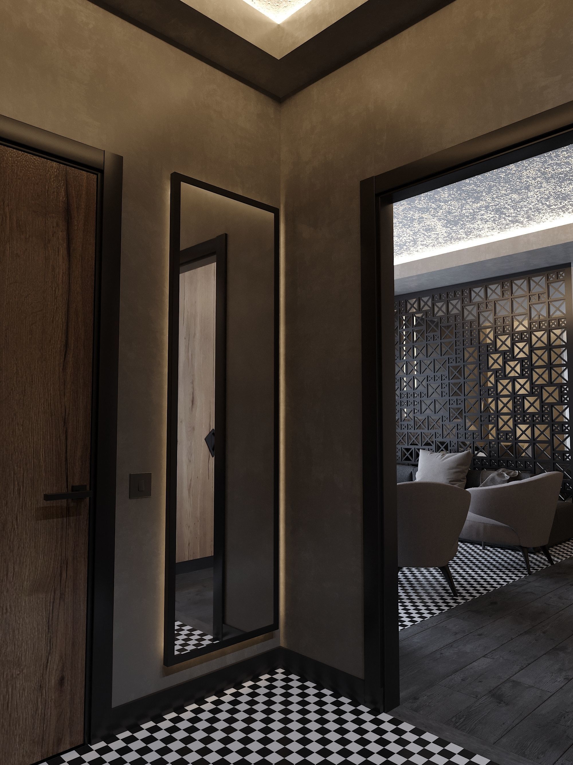 Modern Apartment for single people 3D model_17