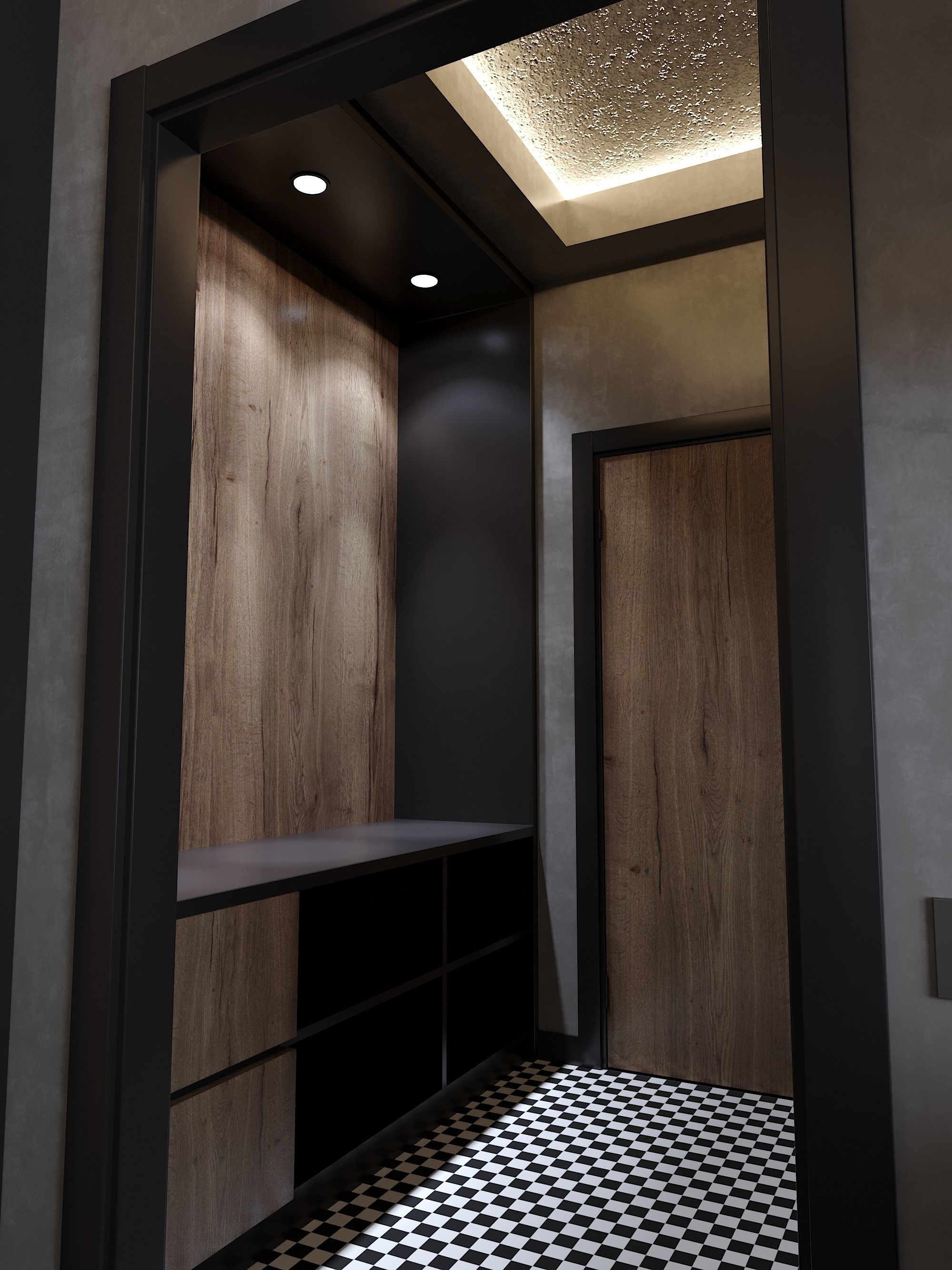 Modern Apartment for single people 3D model_15