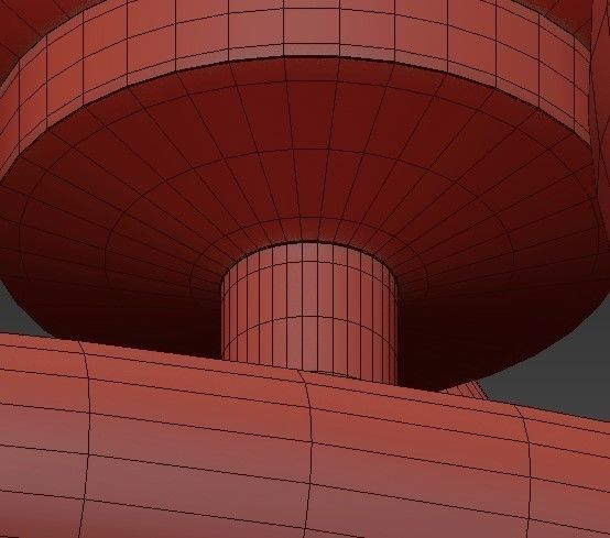 Satin gold Hoffmann Chandelier 3D model_5