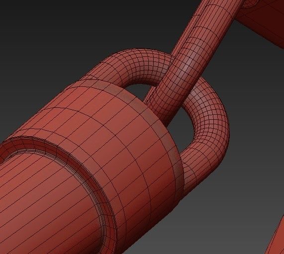 Satin gold Hoffmann Chandelier 3D model_6