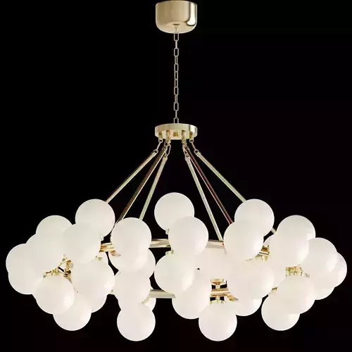 Satin gold Hoffmann Chandelier
