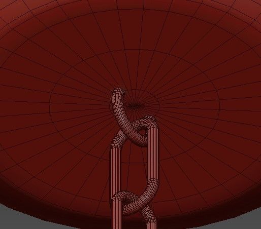 Satin gold Hoffmann Chandelier 3D model_2