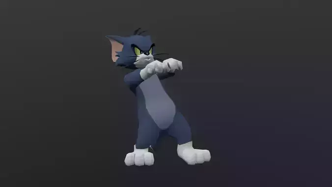 TOMC-002 Tom Cat Dancing Low-poly 3D model