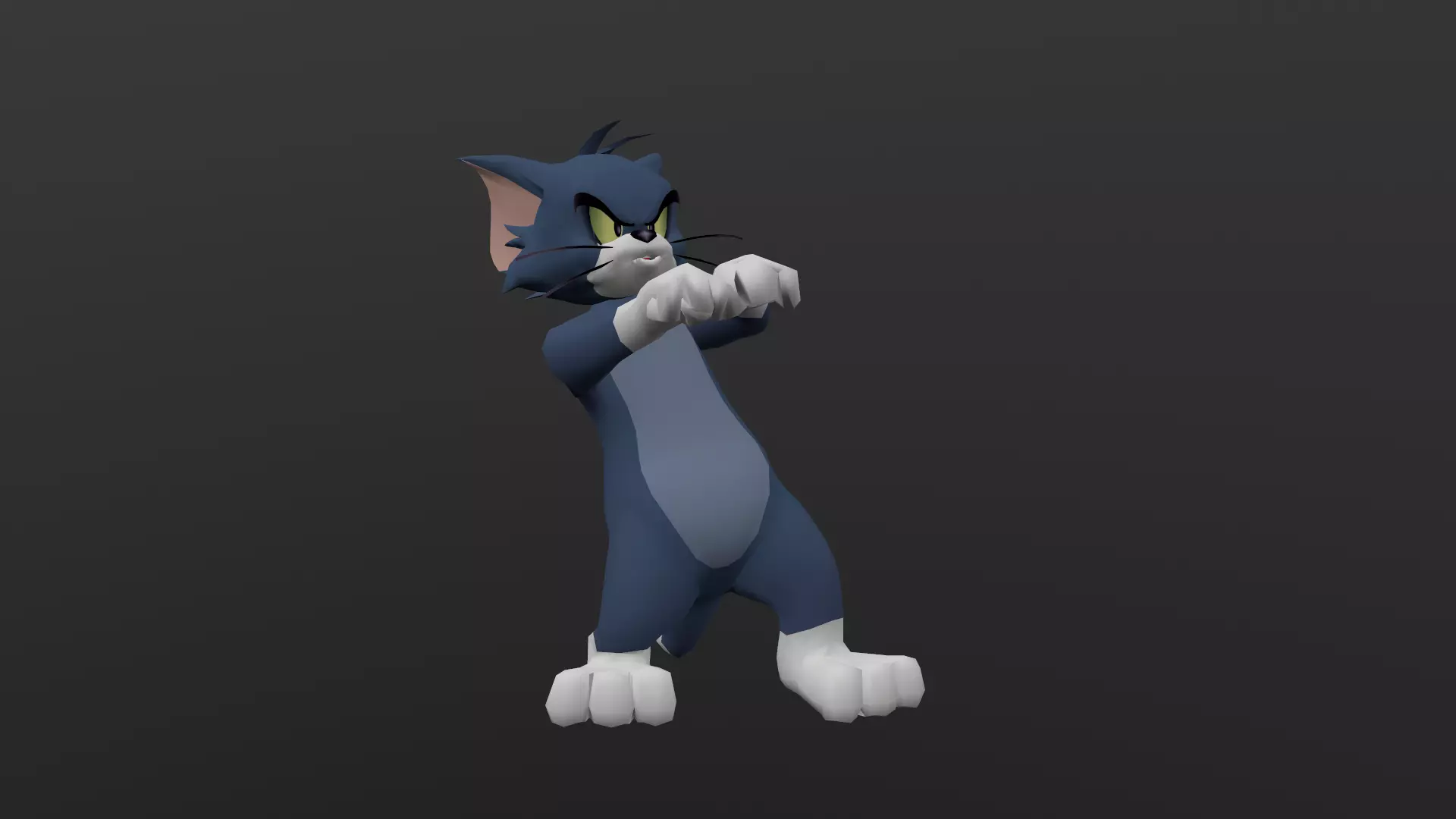 TOMC-002 Tom Cat Dancing Low-poly 3D model_0