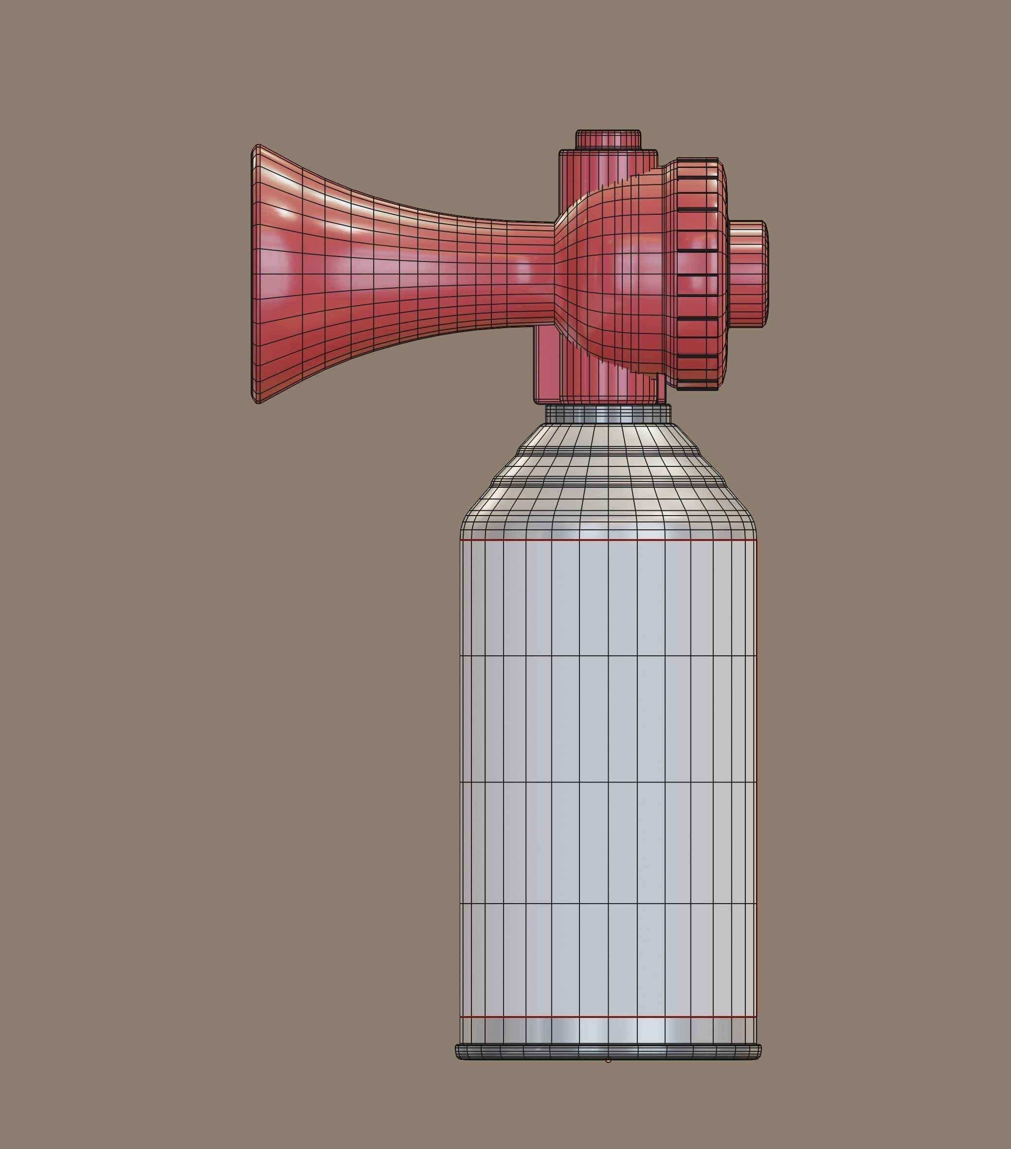 Air Horn 3D model_9