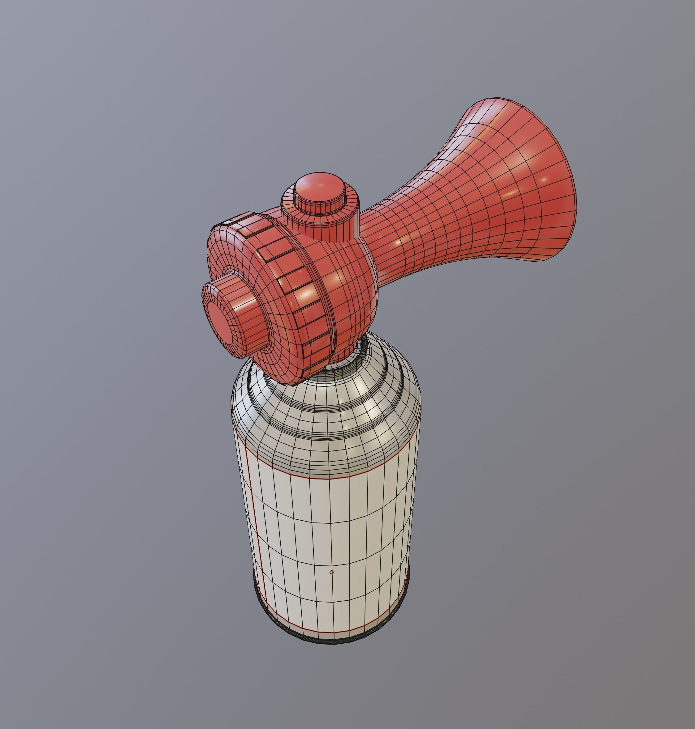 Air Horn 3D model_10