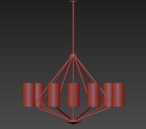 Elevate Collection 7 Chandelier 3D model_7