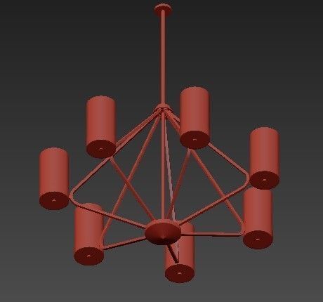 Elevate Collection 7 Chandelier 3D model_1
