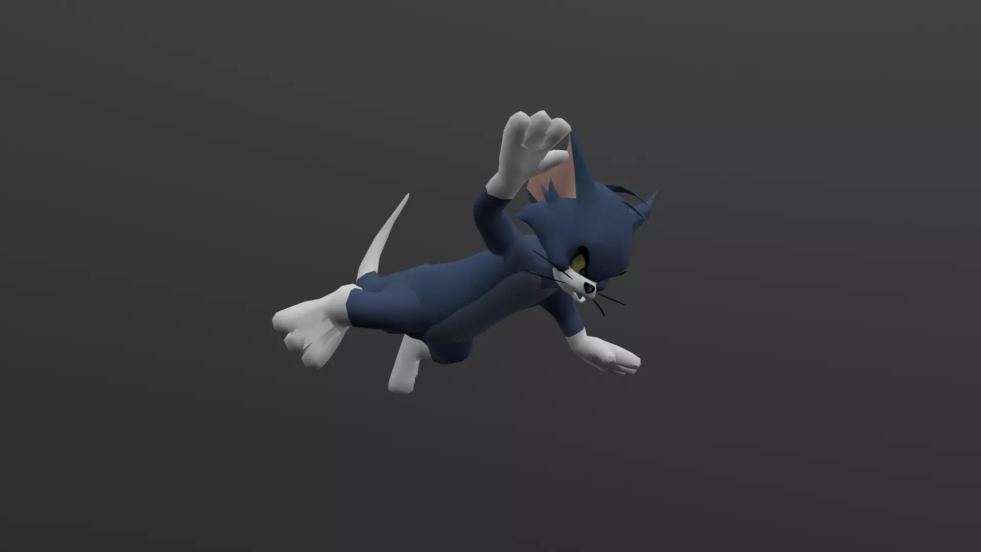 TOMC-003 Tom Cat Falling Low-poly 3D model_0