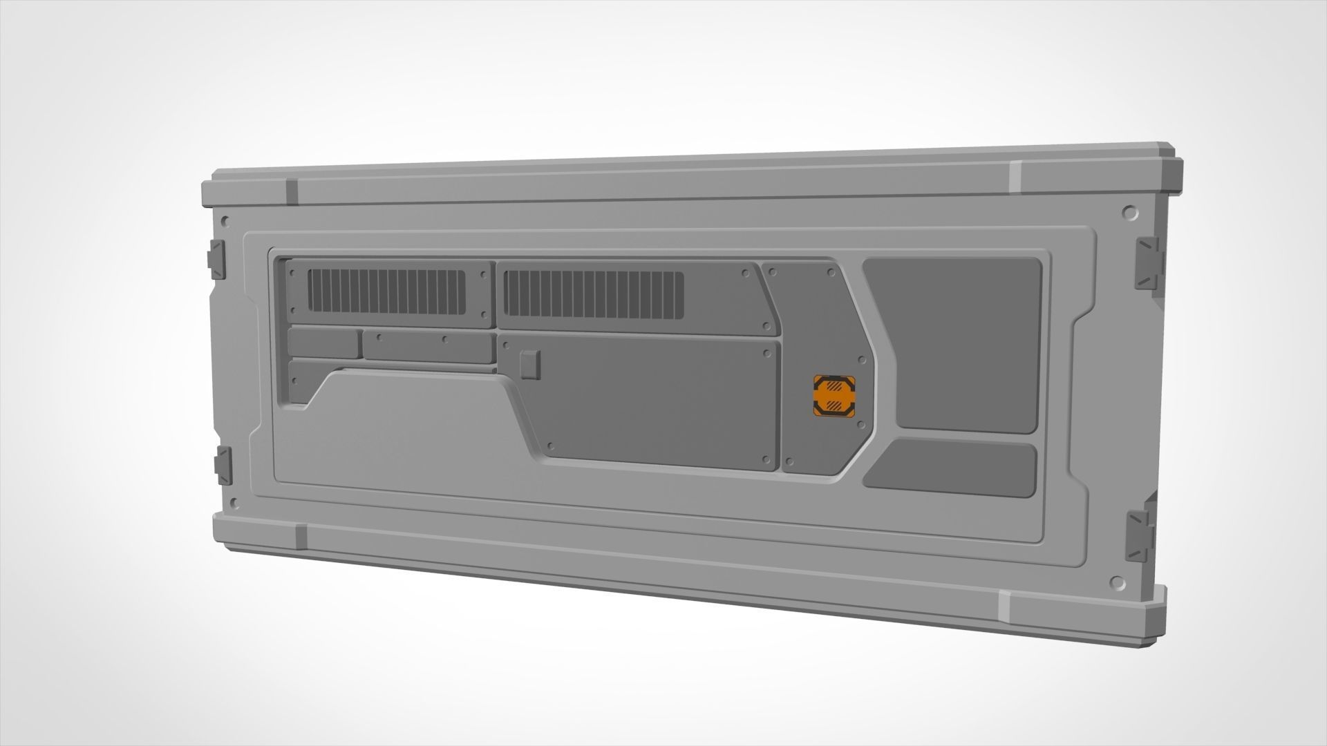 sci-fi Architecture kitbash 4 3D model_19