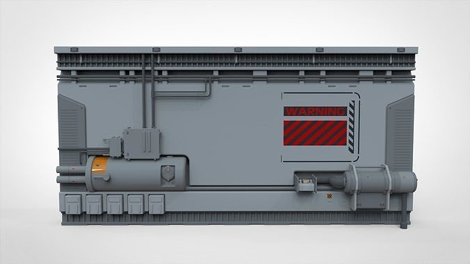 sci-fi Architecture kitbash 4 3D model 7