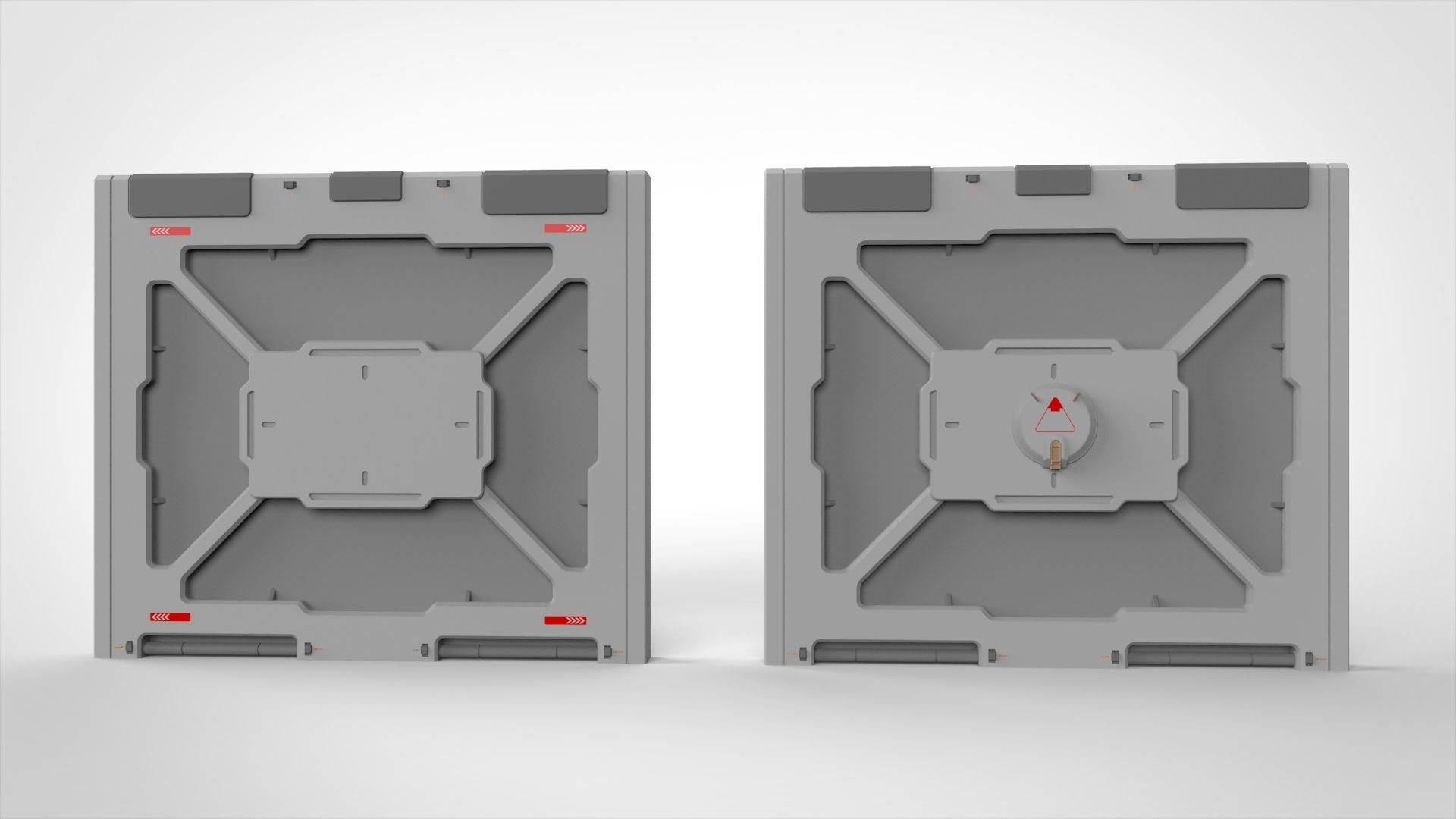 sci-fi Architecture kitbash 4 3D model_17