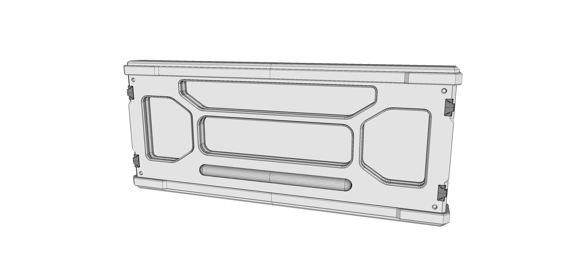 sci-fi Architecture kitbash 4 3D model_27