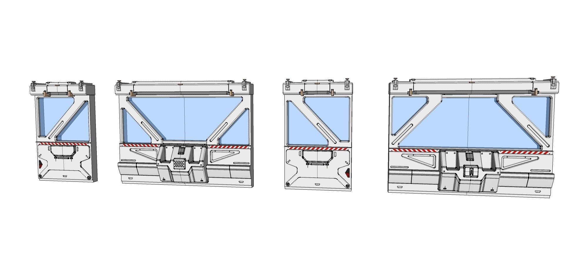 sci-fi Architecture kitbash 4 3D model_30