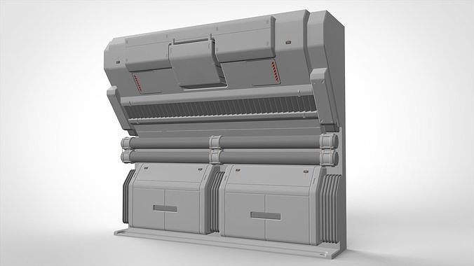 sci-fi Architecture kitbash 4 3D model 6