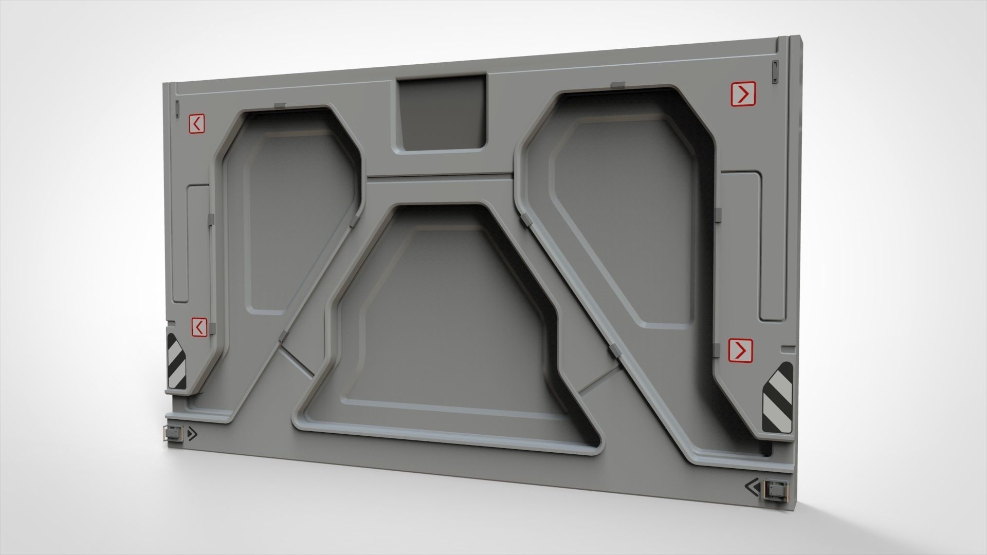 sci-fi Architecture kitbash 4 3D model_14