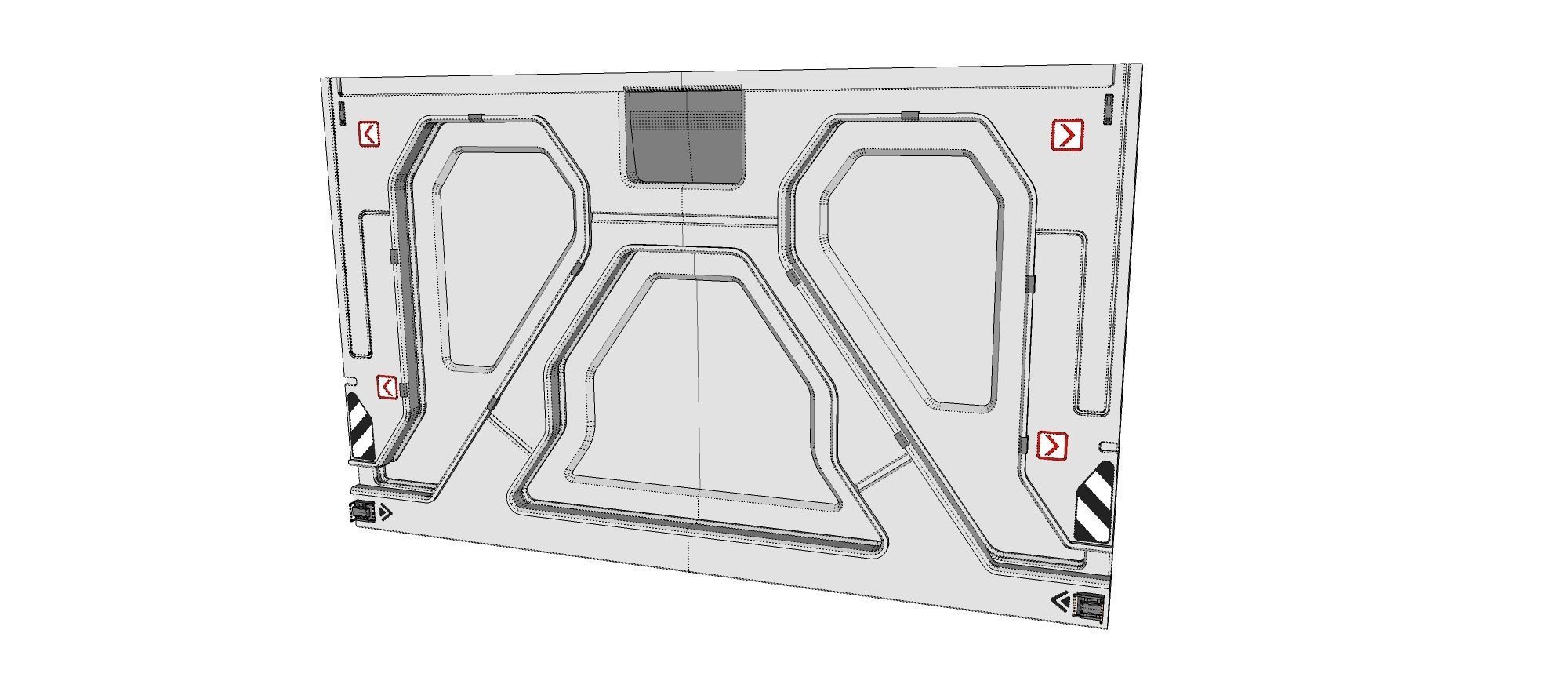 sci-fi Architecture kitbash 4 3D model_24