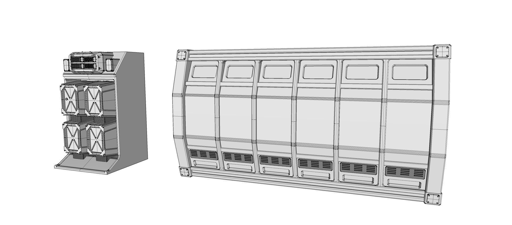sci-fi Architecture kitbash 4 3D model_31