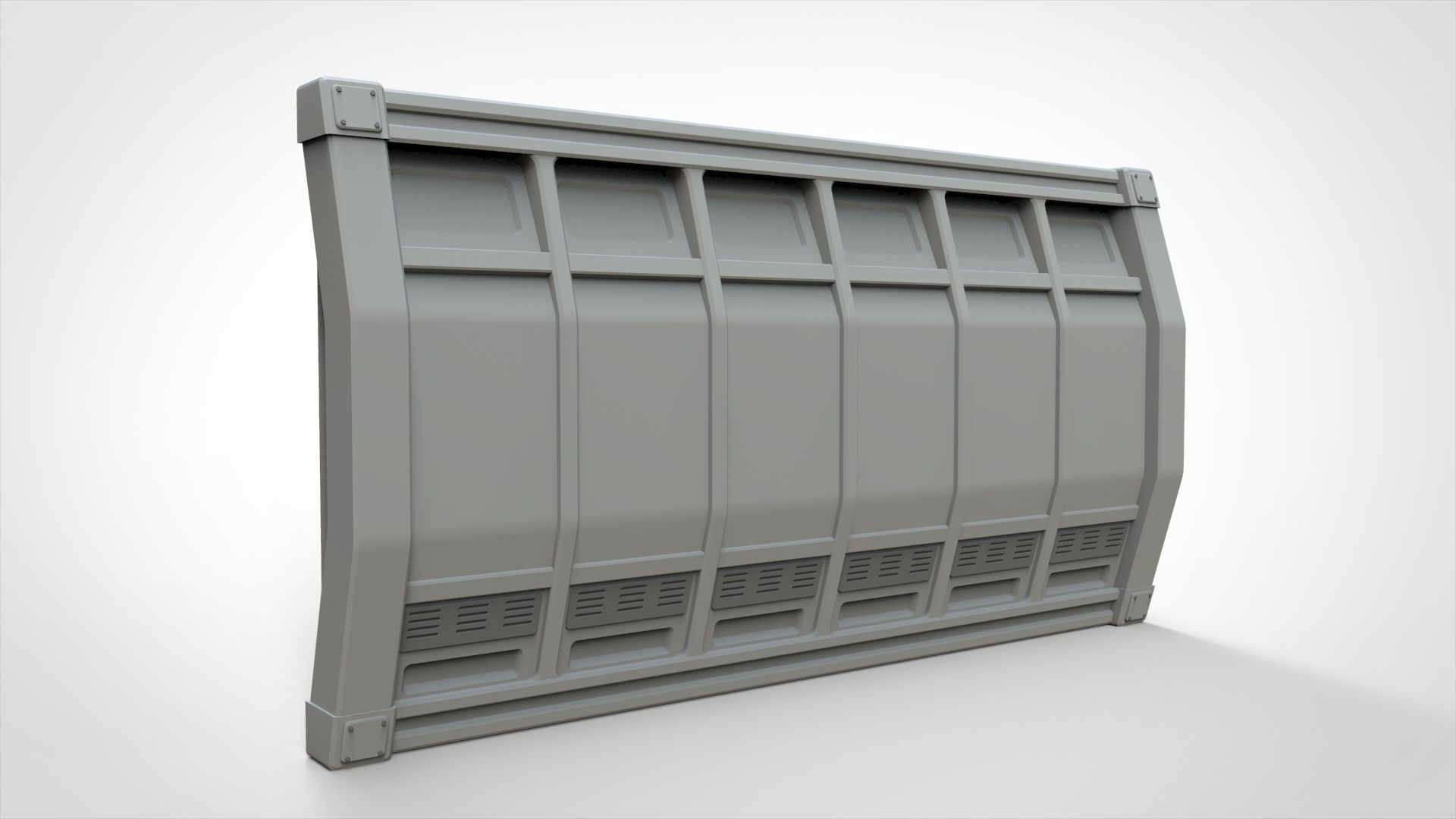 sci-fi Architecture kitbash 4 3D model_18