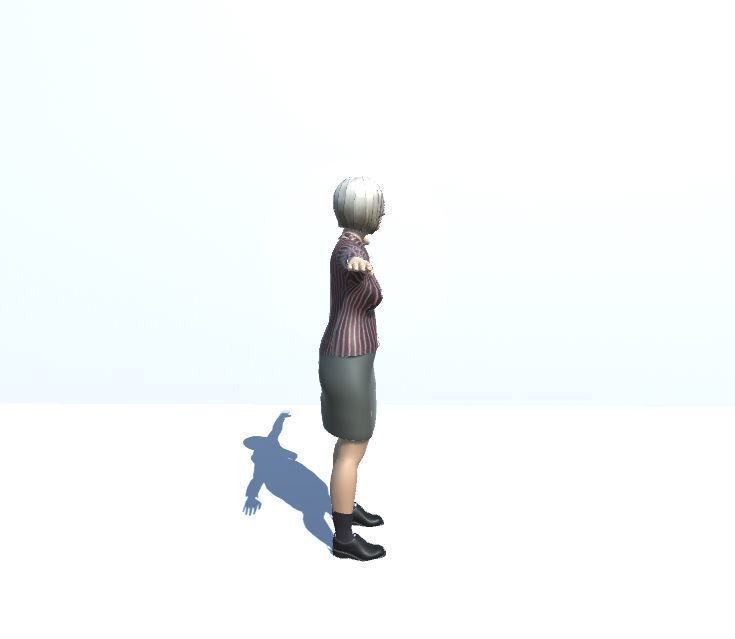 Old Woman 3D model_2