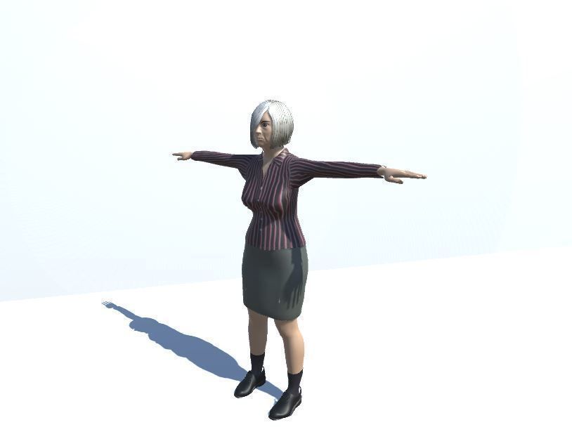 Old Woman 3D model_4