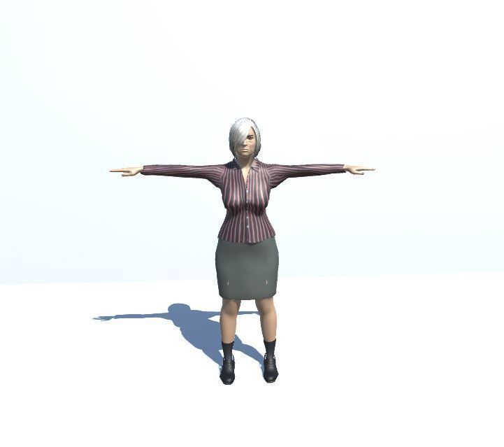 Old Woman 3D model_1
