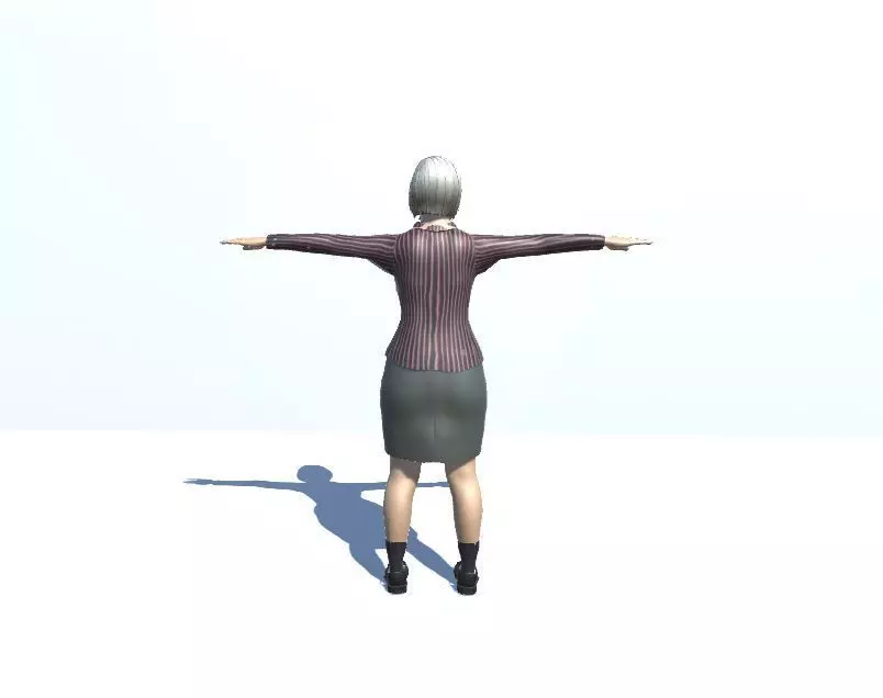 Old Woman 3D model_0