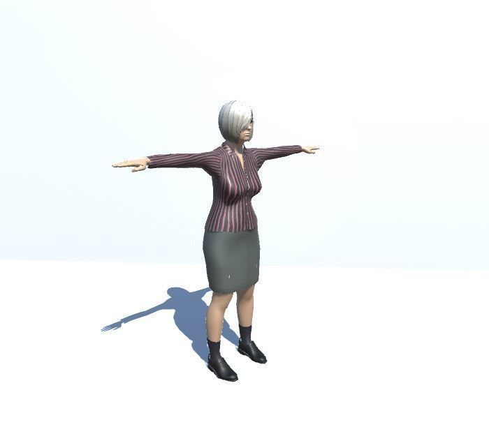 Old Woman 3D model_3