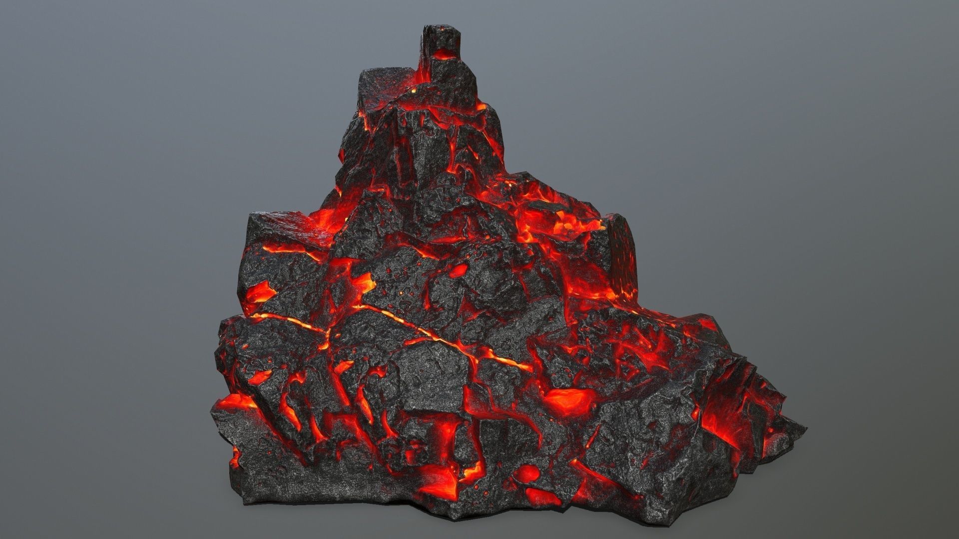 lava rocks Low-poly 3D model_19