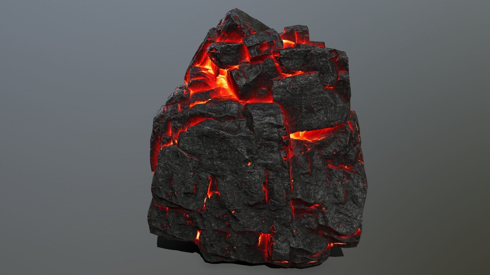 lava rocks Low-poly 3D model_11