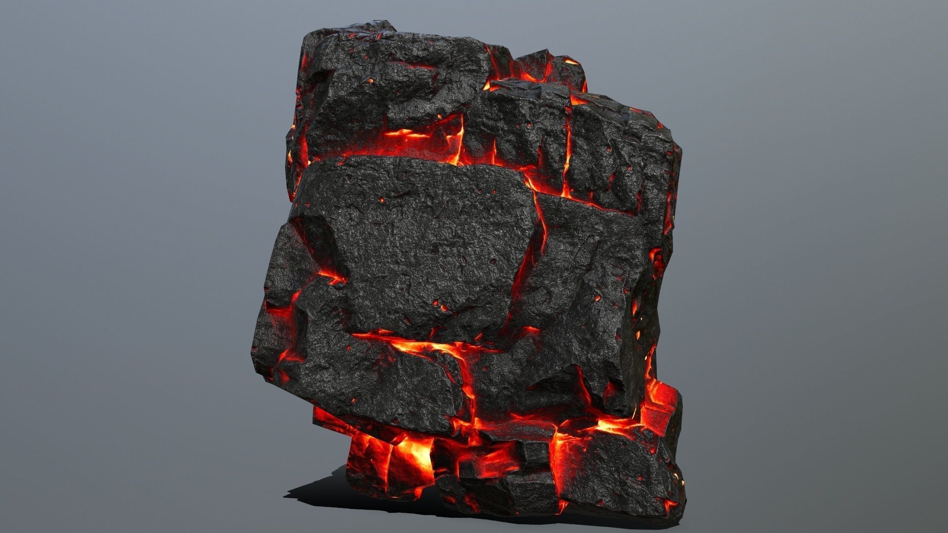 lava rocks Low-poly 3D model_21