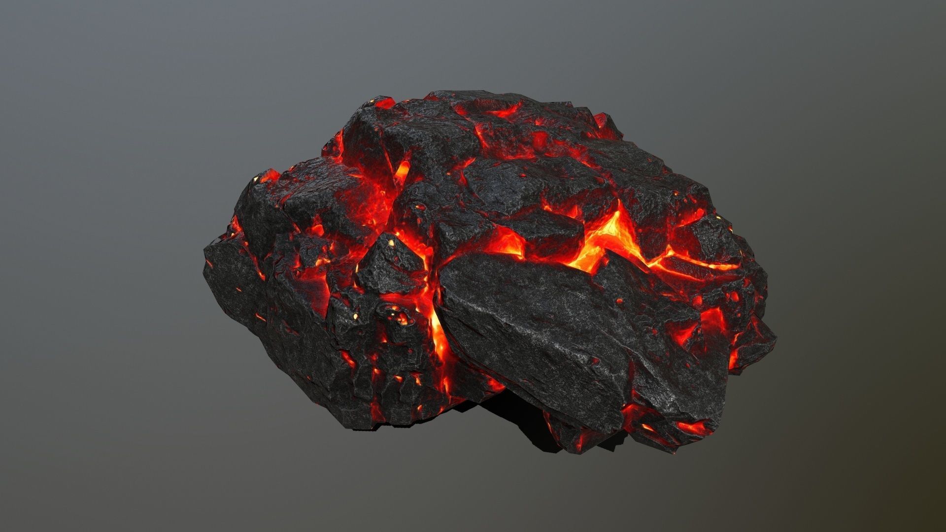 lava rocks Low-poly 3D model_13