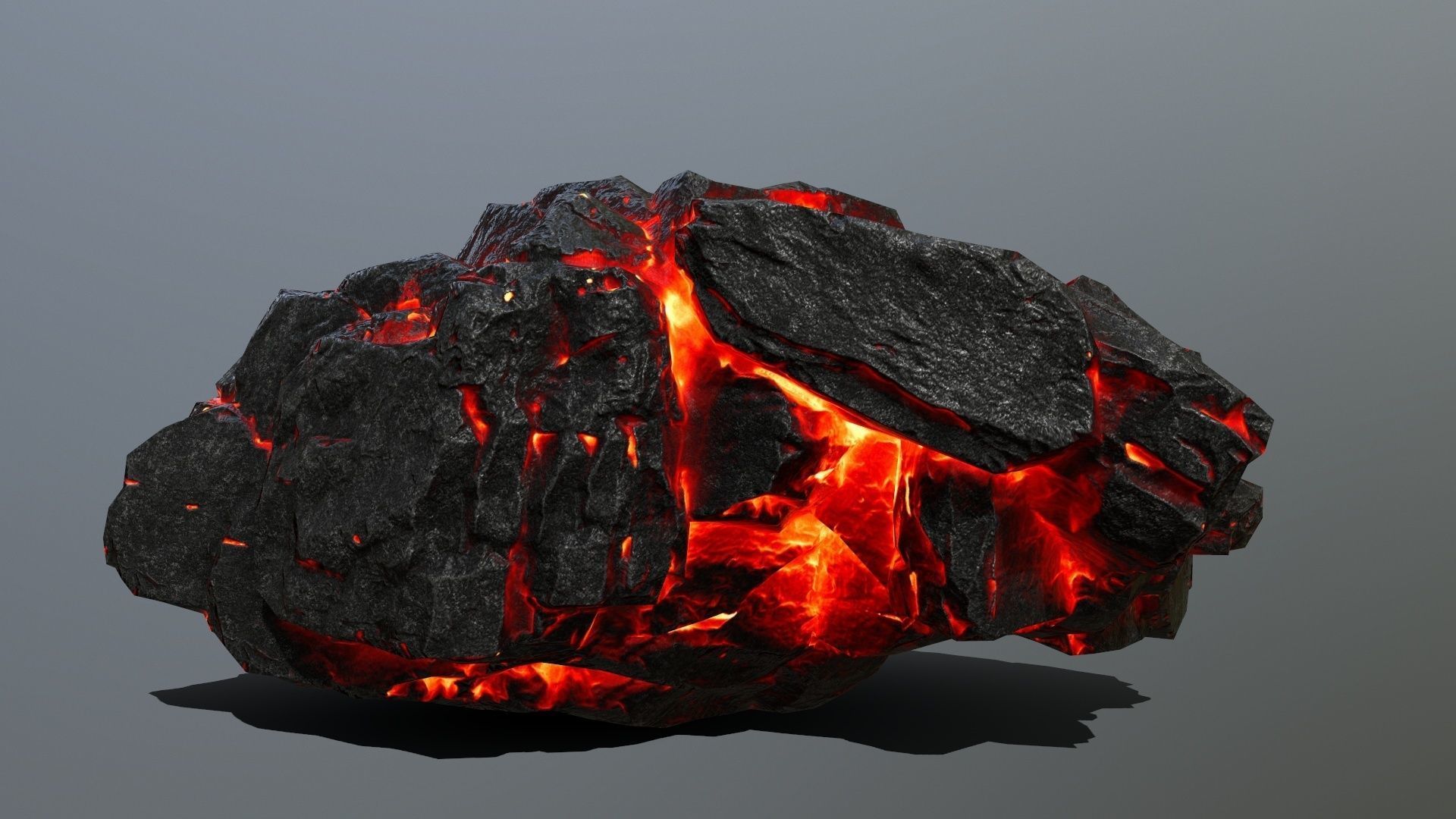 lava rocks Low-poly 3D model_17