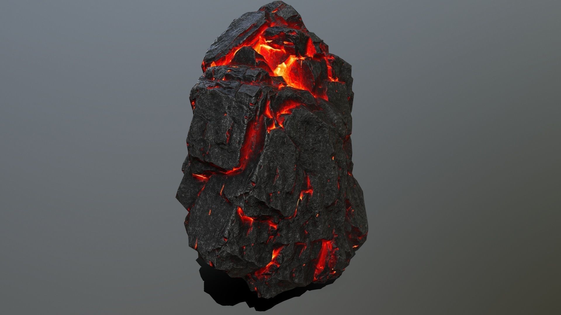 lava rocks Low-poly 3D model_12