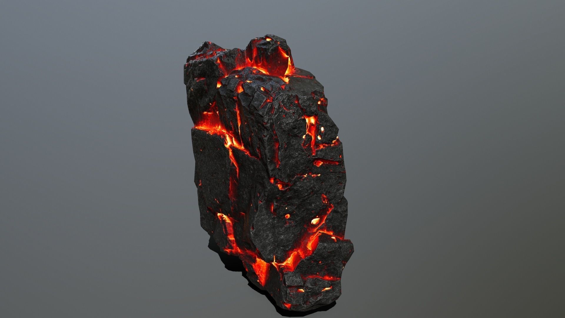 lava rocks Low-poly 3D model_7
