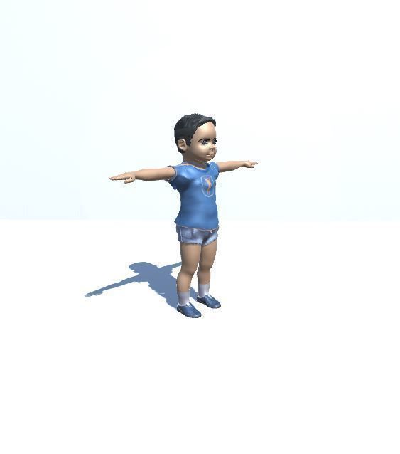 Male Child 3D model_3
