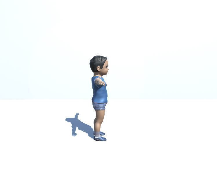 Male Child 3D model_2
