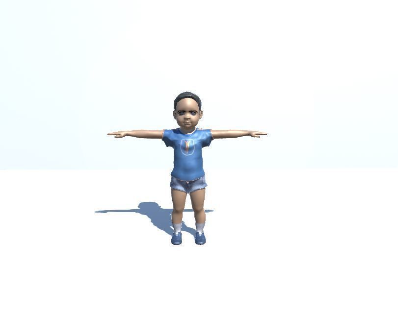 Male Child 3D model_1