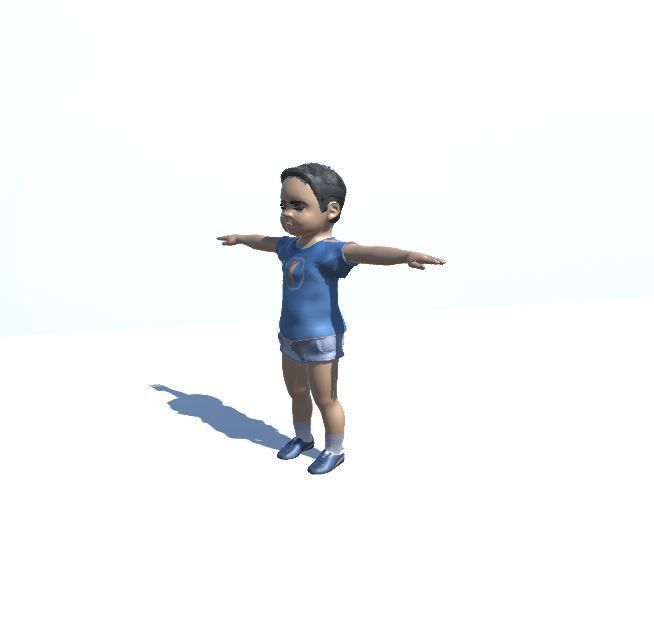 Male Child 3D model_4