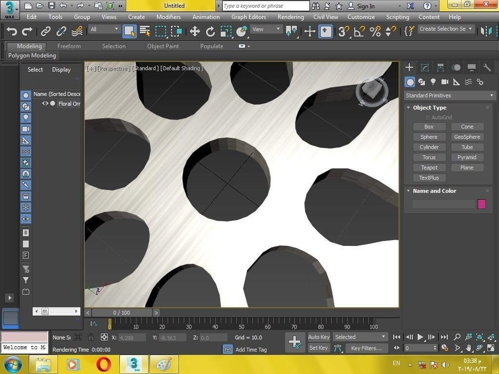 Floral ornament for 3d print 3D print model_7